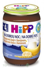 HiPP BIO KAŠA Dobrú noc Krupicová s banánom