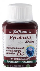 MedPharma PYRIDOXÍN 20 mg  (vitamín B6)