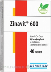 GENERICA Zinavit 600 s pomarančovou arómou
