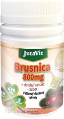 JutaVit Brusnica 800 mg + zlatobyľ extrakt - super