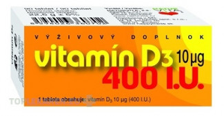 NATURVITA VITAMÍN D3  10 μg (400 I.U.)