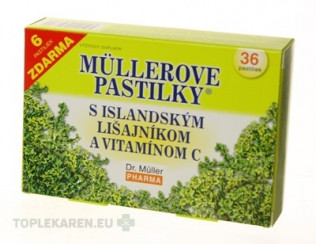 MÜLLEROVE PASTILKY S ISLAND. LIŠAJNÍKOM A VIT. C