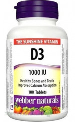 Webber Naturals Vitamín D3 1000 IU