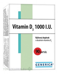 GENERICA Vitamin D3 1000 I.U.