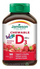 JAMIESON VITAMÍN D3 KIDS 400 IU jahoda