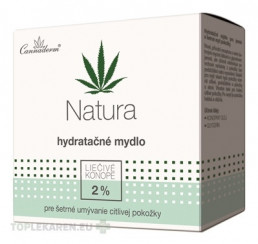 Cannaderm NATURA hydratačné mydlo