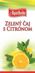 APOTHEKE PREMIER SELECTION ZELENÝ ČAJ S CITRÓNOM