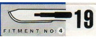 SKALPELOVÉ ČEPIELKY SURGEON č.19