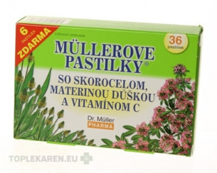 MÜLLEROVE PASTILKY SO SKOR. MAT. DÚŠKOU A VIT. C