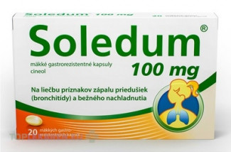 Soledum 100 mg mäkké gastrorezistentné kapsuly