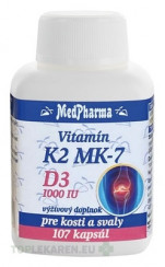MedPharma VITAMÍN K2 MK-7 + D3 1000 IU