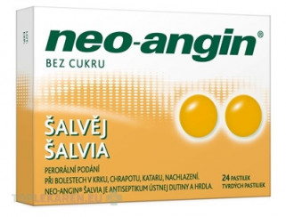 NEO-ANGIN ŠALVIA 1,2 mg/0,6 mg/5,9 mg pastilky