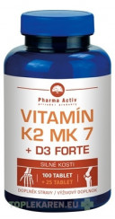 Pharma Activ Vitamín K2 MK 7 + D3 FORTE