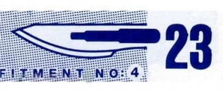 SKALPELOVÉ ČEPIELKY SURGEON č.23