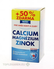 Revital VÁPNIK - HORČÍK - ZINOK +VITAMÍNY D3 a K1