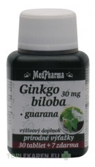 MedPharma GINKGO BILOBA + GUARANA