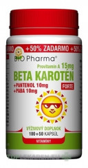 BIO Pharma Beta karotén 15 mg FORTE