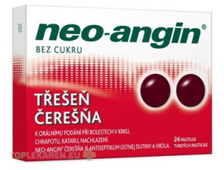 NEO-ANGIN ČEREŠŇA 1,2 mg/0,6 mg/5,9 mg pastilky