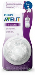 AVENT Cumlík na fľašu Natural č.6