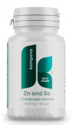 kompava ZINOK a SELÉN + Cordyceps sinensis