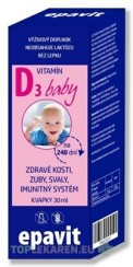 EPAVIT Vitamín D3 baby pre deti