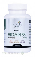 Adelle Davis VITAMÍN B3, nikotínamid 400 mg