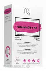 nesVITAMINS Vitamin D3 2000 I.U. + K2 70 μg
