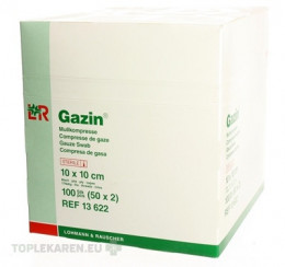 GAZIN KOMPRESY GÁZOVÉ STERILNÉ 10x10 cm