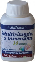 MedPharma MULTIVITAMÍN S MINERÁLMI 30 ZLOŽIEK