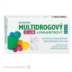 BIOGEMA MULTIDROGOVÝ TEST ZO SLÍN 6 PARAMETROVÝ