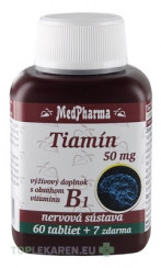 MedPharma TIAMÍN 50 mg (vitamín B1)