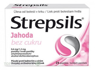 Strepsils Jahoda bez cukru