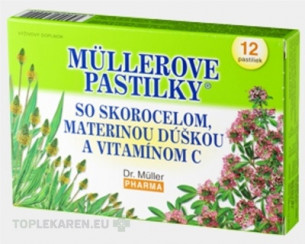 MÜLLEROVE PASTILKY SO SKOR. MAT. DÚŠKOU A VIT. C