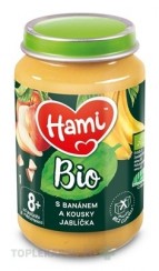 Hami ovocný príkrm BIO S banánom a kúskami jabĺčka