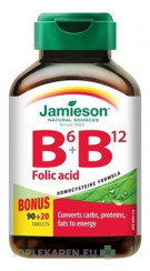 JAMIESON VITAMÍNY B6, B12 A KYSELINA LISTOVÁ