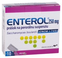 Enterol 250 mg prášok na perorálnu suspenziu