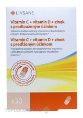 LIVSANE Vitamín C+D+zinok