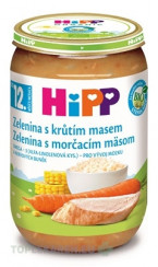 HiPP BIO Zelenina s morčacím mäsom