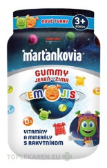 WALMARK Marťankovia GUMMY JESEŇ - ZIMA EMOJIS