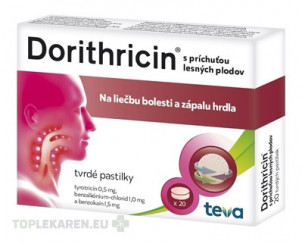 Dorithricin s príchuťou lesných plodov