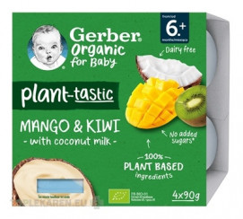 Gerber Organic Rastlinný dezert Mango a kiwi