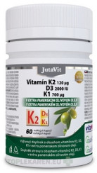 JutaVit Vitamín K2 120 µg, D3 2000 IU, K1 700 µg