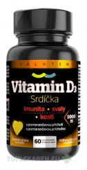 Vitamín D3 Srdiečka 1000 IU SALUTEM