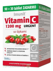 Vitamín C 1200 mg URGENT so šípkami - Imunit