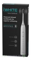 iWHITE Sonická zubná kefka s čiernym uhlím