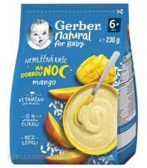 Gerber Natural Nemliečna KAŠA Dobrú noc Mango