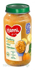 Hami príkrm Zemiaky s kuracím, mrkvou a špenátom
