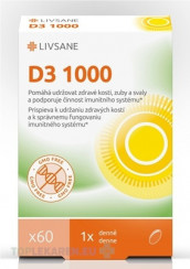 LIVSANE Vitamín D3 1000 IU