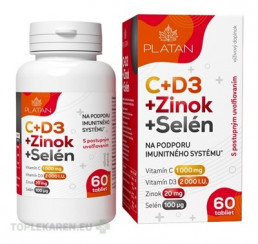 PLATAN C + D3 + Zinok + Selén