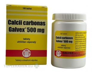 Calcii carbonas Galvex 500 mg